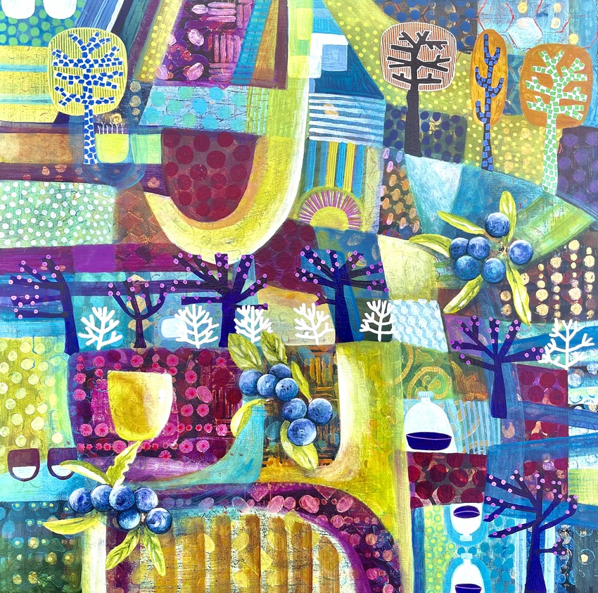 A Sloe Day 40x40