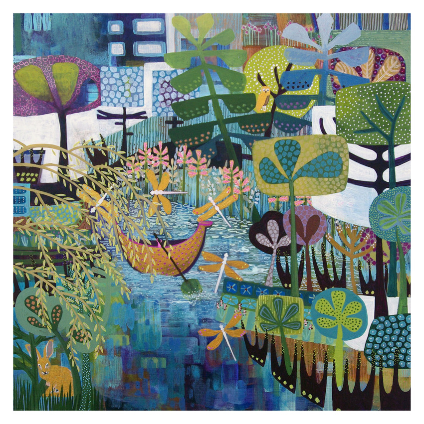 Down to the River 40x40 sold