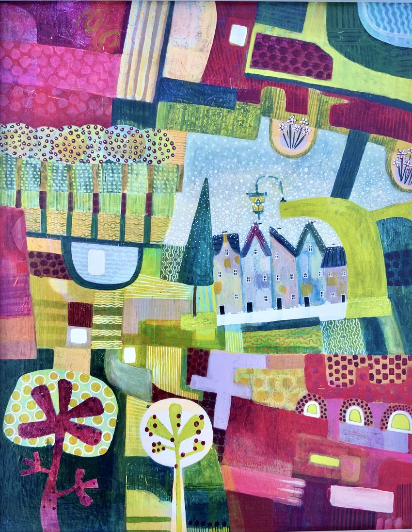 Driving North for Christmas 40x50