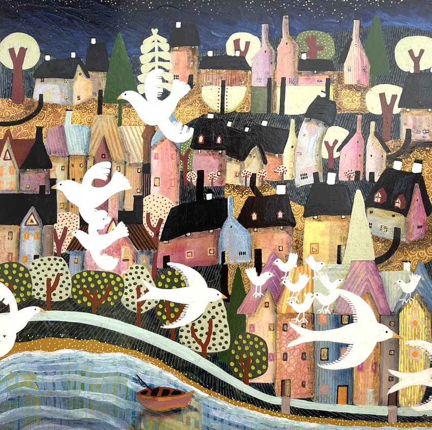 I Live by the Sea 30x30
