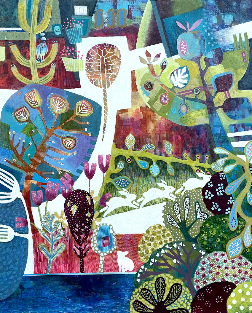 Run Rabbit Run 40x50 sold
