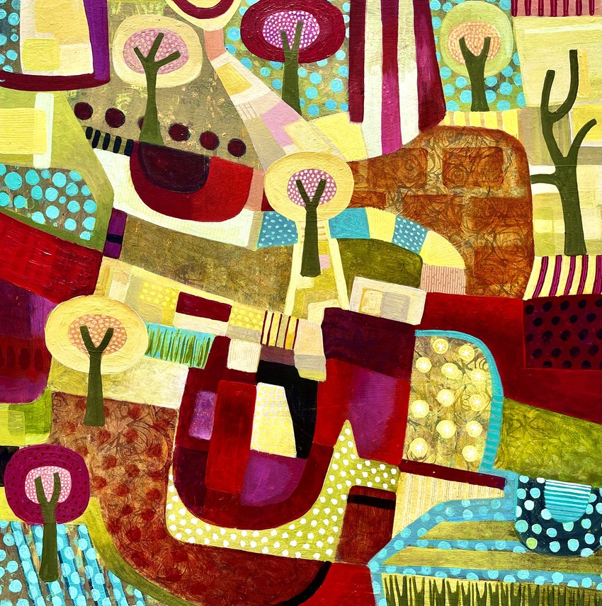 Tiptoe Through the Tulips 40x40